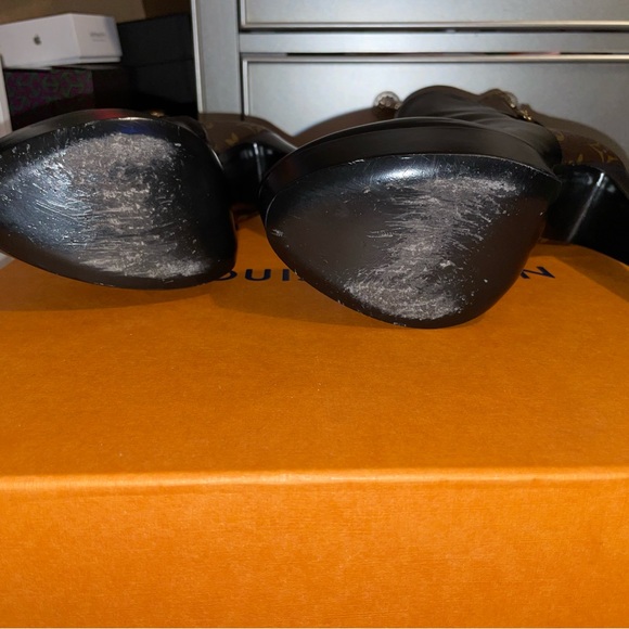 💯% AUTHENTIC LOUIS VUITTON AFTERGLOW PLATFORM ANKLE BOOT SIZE 8.5 - Picture 5 of 7